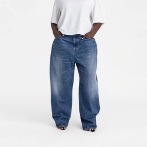 KBB by KAHLANA Women's Mid-Rise Wide Leg 'The Kahlana Jean' - Dark Wash 20